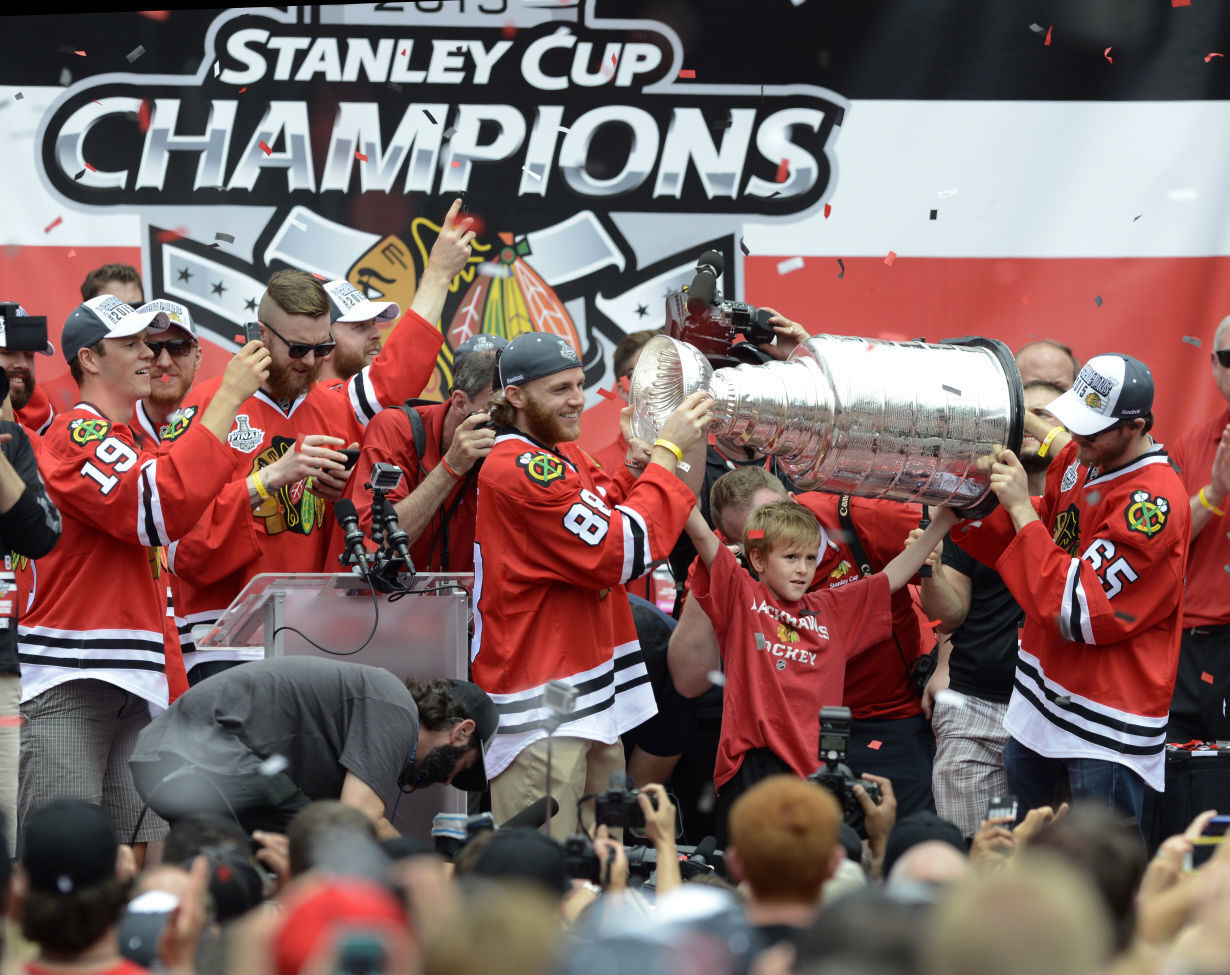 C.J. Reif, Patrick Kane, Andrew Shaw